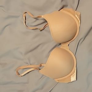 Victoria's Secret pushup Demi Bra 32D Nude